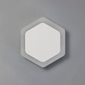 Melody Magnetic Base Wall Lamp, 12W LED 3000K 498lm, 15/19cm Vertical Hexagonal Centre, Sand White/Acrylic Frosted Diffuser additional 2