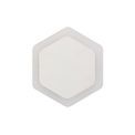 Melody Magnetic Base Wall Lamp, 12W LED 3000K 498lm, 15/19cm Vertical Hexagonal Centre, Sand White/Acrylic Frosted Diffuser additional 4