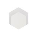 Melody Magnetic Base Wall Lamp, 12W LED 3000K 498lm, 15/19cm Vertical Hexagonal Bottom Offset, Sand White/Acrylic Frosted Diffuser additional 4