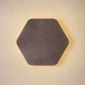 Melody Magnetic Base Wall Lamp, 12W LED 3000K 498lm, 20cm Horizontal Hexagonal, Coffee additional 4