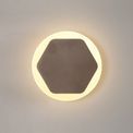 Melody LED 12W 3000K Magnetic Base Hexagonal Design, with Coffee &amp; Frosted Acrylic Wall Lamp additional 1