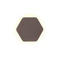 Melody LED 12W 3000K Magnetic Base Hexagonal Design, with Coffee &amp; Frosted Acrylic Wall Lamp additional 3