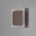 Melody Magnetic Base Wall Lamp, 12W LED 3000K 498lm, 15/19cm Square Centre, Coffee/Acrylic Frosted Diffuser additional 2