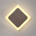 Melody Magnetic Base Wall Lamp, 12W LED 3000K 498lm, 15/19cm Diamond Centre, Coffee/Acrylic Frosted Diffuser additional 1