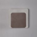 Melody Magnetic Base Wall Lamp, 12W LED 3000K 498lm, 15/19cm Square Bottom Offset, Coffee/Acrylic Frosted Diffuser additional 2