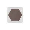 Melody Magnetic Base Wall Lamp, 12W LED 3000K 498lm, 15cm Horizontal Hexagonal 19cm Square Centre, Coffee/Acrylic Frosted Diffuser additional 4