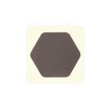 Melody Magnetic Base Wall Lamp, 12W LED 3000K 498lm, 15cm Horizontal Hexagonal 19cm Square Centre, Coffee/Acrylic Frosted Diffuser additional 3