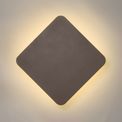 Melody Magnetic Base Wall Lamp, 12W LED 3000K 498lm, 20/19cm Diamond Centre, Coffee/Acrylic Frosted Diffuser additional 1