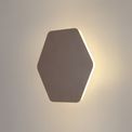 Melody Magnetic Base Wall Lamp, 12W LED 3000K 498lm, 20/19cm Horizontal Hexagonal Centre, Coffee/Acrylic Frosted Diffuser additional 1