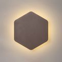 Melody Magnetic Base Wall Lamp, 12W LED 3000K 498lm, 20/19cm Vertical Hexagonal Centre, Coffee/Acrylic Frosted Diffuser additional 1