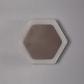 Melody Magnetic Base Wall Lamp, 12W LED 3000K 498lm, 15/19cm Horizontal Hexagonal Centre, Coffee/Acrylic Frosted Diffuser additional 2