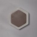 Melody Magnetic Base Wall Lamp, 12W LED 3000K 498lm, 15/19cm Vertical Hexagonal Centre, Coffee/Acrylic Frosted Diffuser additional 2