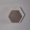 Melody Magnetic Base Wall Lamp, 12W LED 3000K 498lm, 15/19cm Horizontal Hexagonal Bottom Offset, Coffee/Acrylic Frosted Diffuser additional 2
