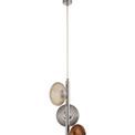 Rachel Multiple Pendant, 3 x 8W LED, 4000K, Smoked, Copper &amp; Champagne/Polished Chrome, additional 4