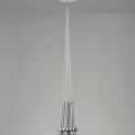 Ireine Polished Chrome 7 Light G9 Universal 1.5m Cluster Pendant, Suitable For A Vast Selection Of Glass Shades additional 1