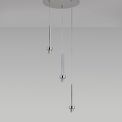 Ireine Polished Chrome 3 Light G9 Universal 2m Round Pendant, Suitable For A Vast Selection Of Glass Shades additional 1