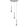 Ireine Polished Chrome 3 Light G9 Universal 2m Round Pendant, Suitable For A Vast Selection Of Glass Shades additional 4