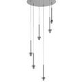 Ireine Polished Chrome 6 Light G9 Universal 2.5m Round Multiple Pendant, Suitable For A Vast Selection Of Glass Shades additional 4