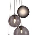 Rylee, 5 x G9, Polished Chrome/Smoked Glass Pendant Light additional 7