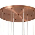 Rylee 16-Light G9 Pendant in Antique Copper with Opal &amp; Copper Glass Shade additional 11