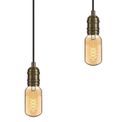 Tulula Pendant, 4 x E27, Medium Oak/Antique Brass additional 7