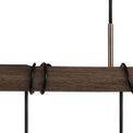 Tulula Pendant, 4 x E27, Medium Oak/Antique Brass additional 8