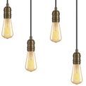 Tulula Pendant, 6 x E27, Medium Oak/Antique Brass additional 8