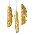 Tianna Pendant 5m 21 x G9, Brass Metal Shade &amp; Cognac Glass Item Weight: 24.9kg additional 5
