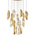 Tianna Pendant 5m 21 x G9, Brass Metal Shade &amp; Cognac Glass Item Weight: 24.9kg additional 4