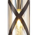 Naomi 3 Light Round Pendant E14, Oiled Bronze/Polished Chrome/Amber additional 7