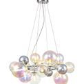 Rylee Circular Pendant, 12 x G9, Polished Chrome, Iridescent Glass additional 15