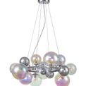 Rylee Circular Pendant, 12 x G9, Polished Chrome, Iridescent Glass additional 14
