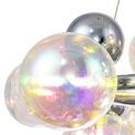 Rylee Circular Pendant, 12 x G9, Polished Chrome, Iridescent Glass additional 11