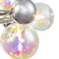 Rylee Circular Pendant, 12 x G9, Polished Chrome, Iridescent Glass additional 7