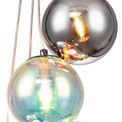 Rylee Pendant, 5 x G9, Polished Chrome/Iridescent Glass additional 7