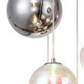 Rylee Pendant, 16 x G9, Polished Chrome/Iridescent Glass additional 8