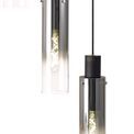 Brita Adjustable E27, Black/Smoke Fade Glass Slim Round Pendant 5 Light additional 7