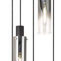 Brita Adjustable E27, Black/Smoke Fade Glass Slim Round Pendant 5 Light additional 6