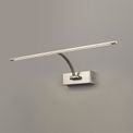 Pearl Large 1 Arm Wall Lamp/Picture Light, 1 x 10W LED, 3000K, 850lm, Satin Nickel, additional 1