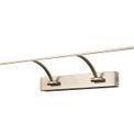 Pearl Large 2 Arm Wall Lamp/Picture Light, 1 x 16W LED, 3000K, 1200lm, Satin Nickel, additional 4