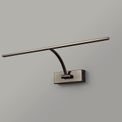 Pearl Large 1 Arm Wall Lamp/Picture Light, 1 x 10W LED, 3000K, 850lm, Bronze, additional 2