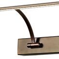 Pearl Large 2 Arm Wall Lamp/Picture Light, 1 x 16W LED, 3000K, 1200lm, Bronze, additional 8
