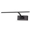 Pearl Small 1 Arm Wall Lamp/Picture Light, 1 x 6W LED, 3000K, 470lm, Sand Black, additional 4