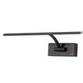 Pearl Small 1 Arm Wall Lamp/Picture Light, 1 x 6W LED, 3000K, 470lm, Sand Black, additional 3
