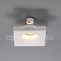 Samira Square Deep Recessed Spotlight, 1 x GU10, White Paintable Gypsum, Cut Out: L:123mmxW:123mm additional 1