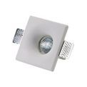 Samira Square Deep Recessed Spotlight, 1 x GU10, White Paintable Gypsum, Cut Out: L:123mmxW:123mm additional 9