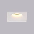 Samira Square Deep Recessed Spotlight, 1 x GU10, White Paintable Gypsum, Cut Out: L:123mmxW:123mm additional 5