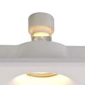 Samira Square Deep Recessed Spotlight, 1 x GU10, White Paintable Gypsum, Cut Out: L:123mmxW:123mm additional 13