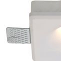 Samira Square Deep Recessed Spotlight, 1 x GU10, White Paintable Gypsum, Cut Out: L:123mmxW:123mm additional 10