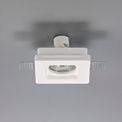 Samira Square Stepped Recessed Spotlight,  1 x GU10, White Paintable Gypsum, Cut Out: L:103mmxW:103mm additional 2